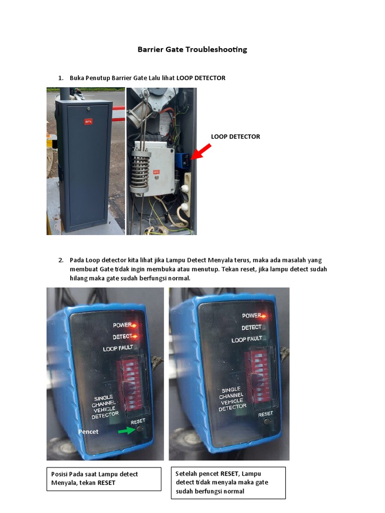 Barrier Gate Troubleshooting PDF