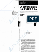 47 GORE 2004 La Educacion en La Empresa Aprendiendo en Contextos Organizativos Cap7 Pag 141 A 163 Cap 9 y 10 Pag 189 A 237