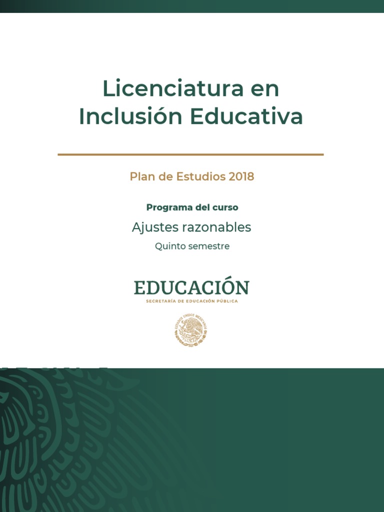Ajustes Razonables en Inclusión Educativa | PDF | Plan de estudios ...