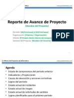 PMOInformatica Plantilla Reporte de Avance de Proyecto