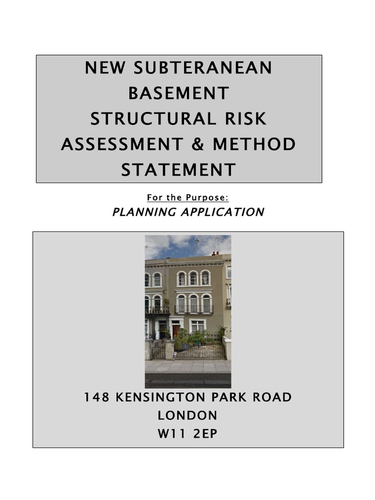 New Subterranean Basement Structural Risk Assessment | PDF | Personal ...