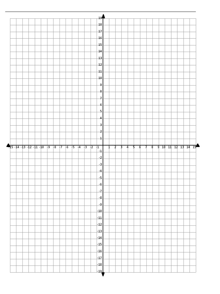 Coordinate Graph Paper Template Axis Labels V1.0 | PDF