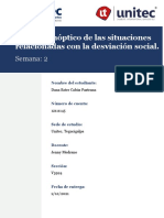 Cuadro Sinóptico de Las Situaciones Relacionadas Con La Desviación Social.