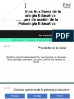 Disciplinas y campos de la psicología educativa