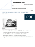 Relief Valve (Rear Brake Oil Cooler) - Test and Adjust: Pruebas y Ajustes