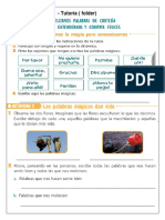 Tutoría 2 - Utilizamos Palabras de Cortesía para Entendernos y Convivir Felices