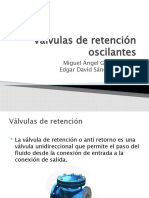 Válvulas de Retención Oscilantes N 8