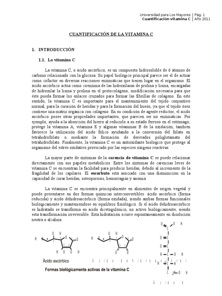 Cuantificacion de vitamina c essay 08 picture