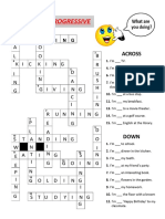 PRESENT PROGRESSIVE 3-CROSSWORD