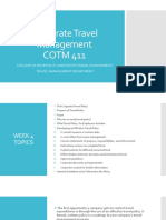Cotm 411 Corporate Travel Management Week 4
