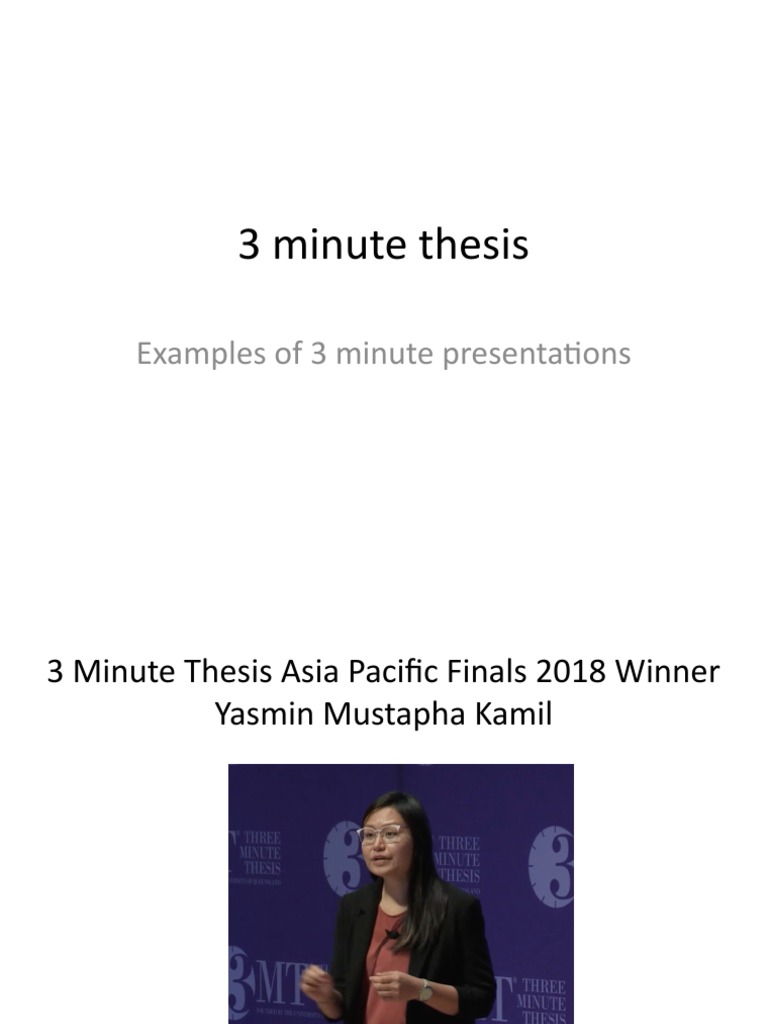 Winning Strategies for 3MT Presentations | PDF