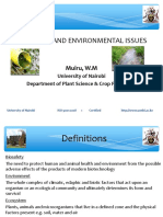 Biosafety and Environmental Issues: Muiru, W.M