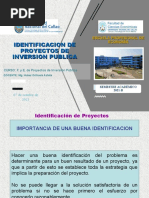 Semana 5 Tema 9 Identificación de Proyectos de Inversión Pública