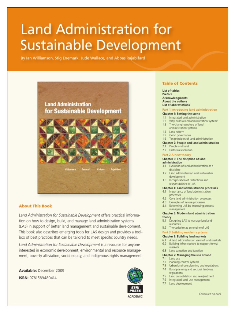 G38127 LandAdminSusDev-Flr | PDF | Capacity Building | Sustainable ...