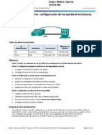 5.1.1.6 Lab - Configuring Basic Switch Settings Jesus Merino Garcia