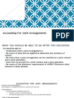 Accounting For Joint Arrangements: Workshop Eleven, Week 11