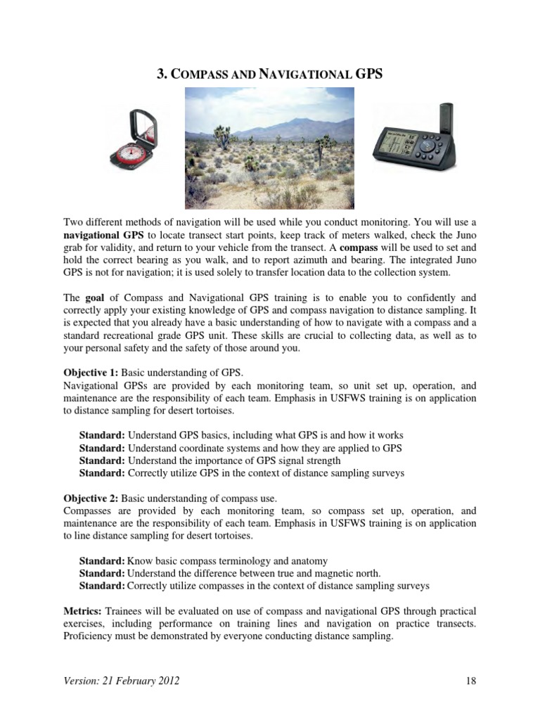 GPS and Compass Navigation Training | PDF | Compass | Global ...