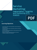 STP Analysis: Segmentation, Targeting and Positioning