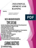 ORGANIZATIONAL DEVELOPMENT AND TRAINING report