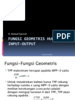 Kuliah-5 Fungsi Geometris Dan Hubungan Input-Output