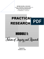 Practical Research 2: Metro Manila College