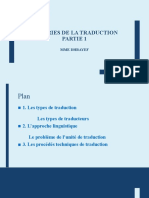 Theorie de La Traduction Cours 1 2020-21