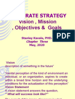 Corporate Strategy: Vision, Mission, Objectives & Goals