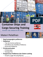 Container Ship and Cargo Securing Training