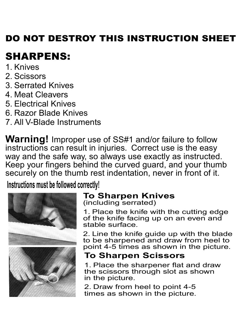 Knife and Scissor Sharpening Guide | PDF