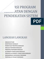 EVALUASI PROGRAM  KESEHATAN DENGAN PENDEKATAN SISTEM (2)