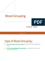 Blood Grouping: E Mtenan H As San