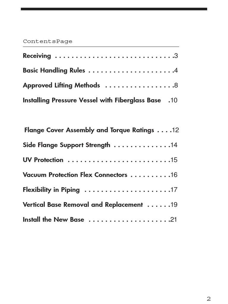 Pressure Vessel Installation Guide | PDF | Building Engineering | Equipment