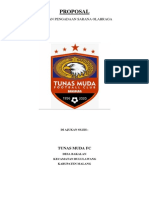 PROPOSAL PENGAJUAN TUNAS MUDA FC