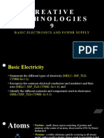 Creative Technologies 9: Basic Electronics and Power Supply