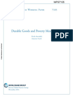 Durable Goods and Poverty Measurement: Policy Research Working Paper 7105