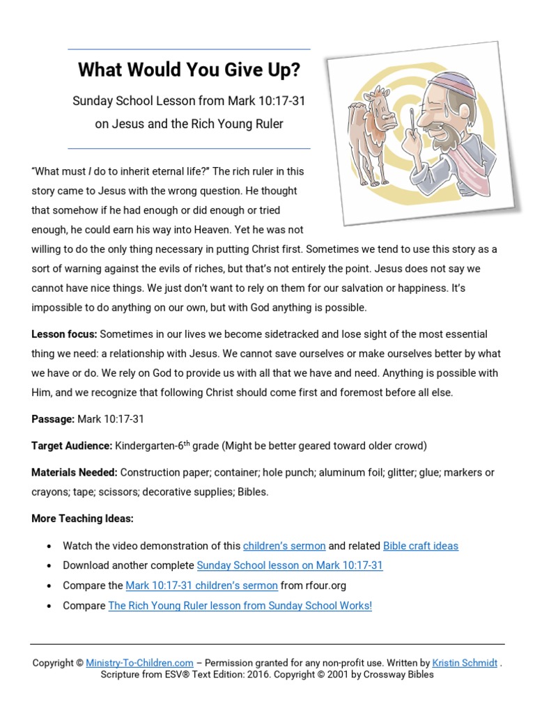sunday-school-lesson-jesus-and-the-rich-young-ruler-mark-10-17-31