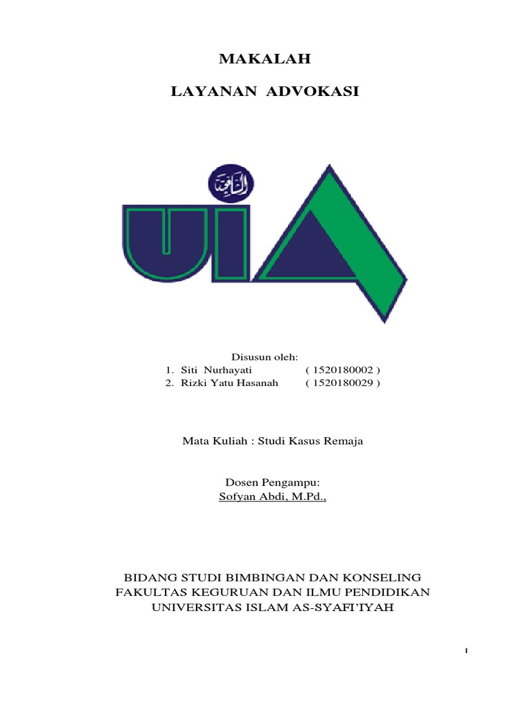 Layanan Advokasi | PDF