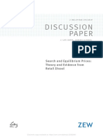 Discussion Paper: Search and Equilibrium Prices: Theory and Evidence From Retail Diesel