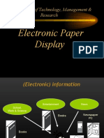 Electronic Paper Display: Delhi Institute of Technology, Management & Research