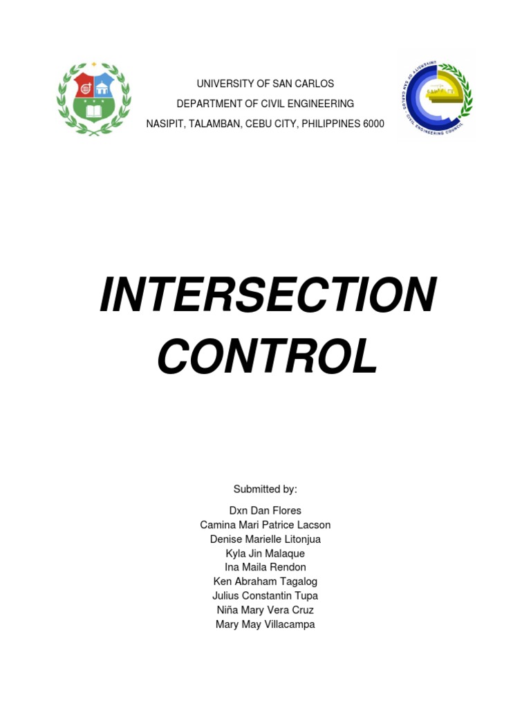 Intersection Control | PDF | Traffic | Traffic Light