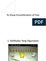Emulsification of Fats