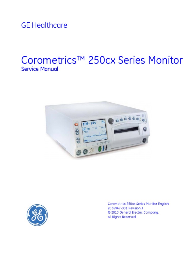 Corometrics 250cx Series | PDF | Electrical Engineering | Manufactured ...