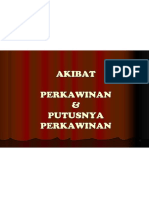 Akibat Perkawinan & Putusnya Perkawinan