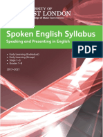 Spoken English Syllabus 2017