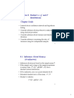 Chapter 8 Student's T, and F Distributions: X N X Z