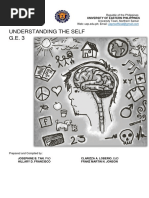 Understanding The Self G.E. 3: University of Eastern Philippines