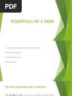 Components of Deeds Explained | PDF | Negotiable Instrument | Deed