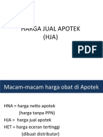 Harga Jual Apotek (HJA)