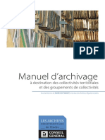 Manuel d’Archivage