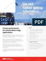 Hydra Rig HR 660 Coiled Tubing Injector Data Sheet